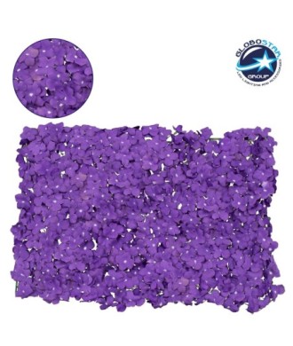 GloboStar® 78326 Συνθετικό Πάνελ Λουλουδιών - Κάθετος Κήπος Ορτανσία Μωβ Μ60 x Υ40 x Π5cm